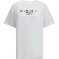 Tricouri Boxy cotton T-shirt with givenchy tape print Femei