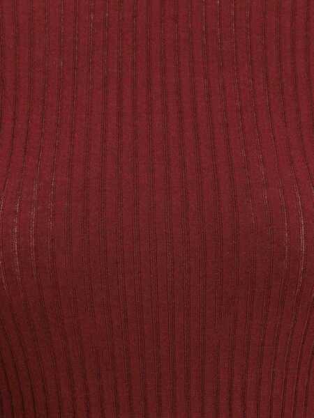 Topuri SA SU PHI Ribbed knit Top BORDEAUX Femei (BM 18968089) 4