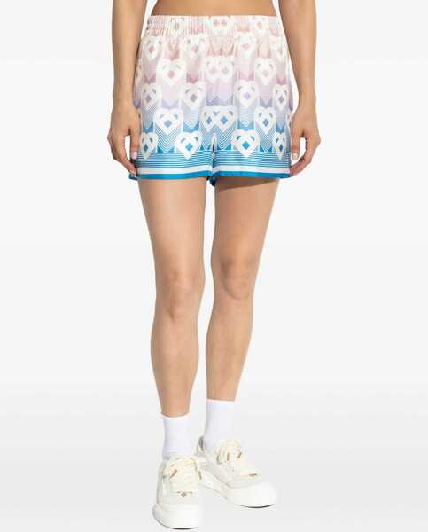 Pantaloni scurti Casablanca Gradient Heart Monogram Silk Shorts DEGRADE HEART MONOGRAM Femei (BM 18968110) 3
