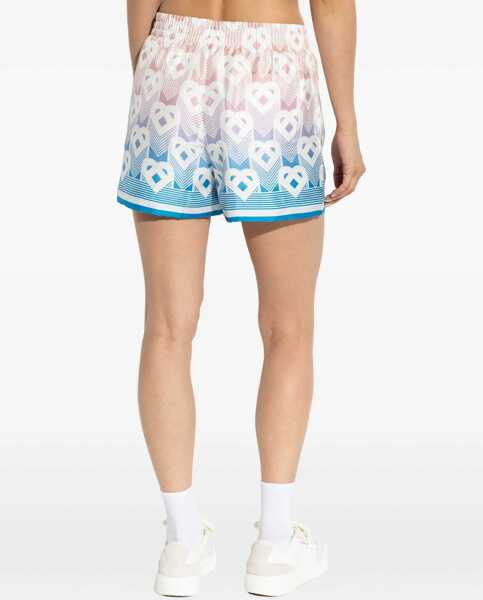 Pantaloni scurti Casablanca Gradient Heart Monogram Silk Shorts DEGRADE HEART MONOGRAM Femei (BM 18968110) 4