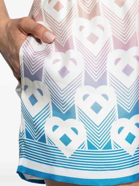 Pantaloni scurti Casablanca Gradient Heart Monogram Silk Shorts DEGRADE HEART MONOGRAM Femei (BM 18968110) 5