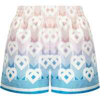 Pantaloni scurti Gradient Heart Monogram Silk Shorts Femei