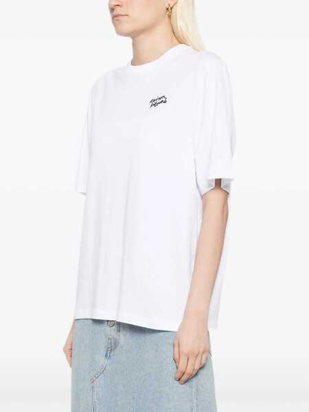 Tricouri MAISON KITSUN Contrast logo T-Shirt WHITE/BLACK Femei (BM 18968122) 3