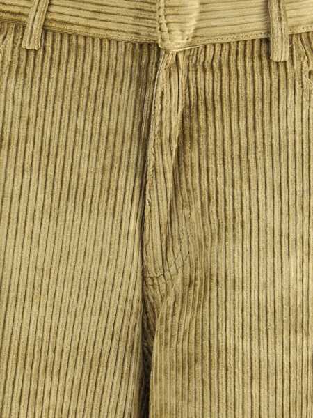 Pantaloni casual PETAR PETROV Corduroy wide leg Pants GOLD Femei (BM 18968125) 4