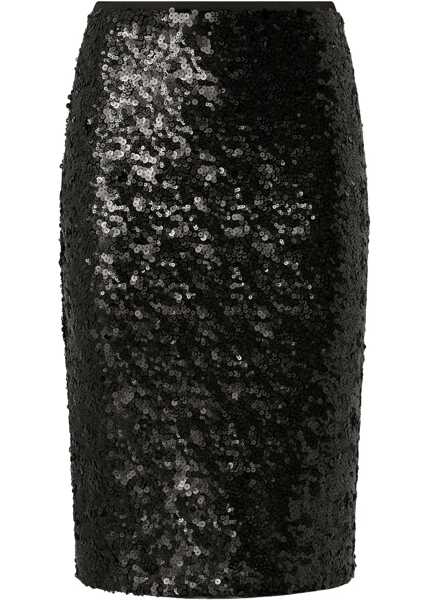 Fuste Pinko Pappacieca pencil skirt with sequins NERO LIMOUSINE Femei (BM 18968143) 1
