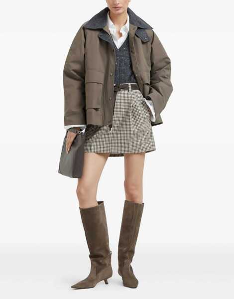 Pulovere Brunello Cucinelli Dazzling Cables Sweater in Mohair, cotton and wool PIOMBO Femei (BM 18968161) 2