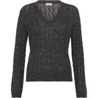 Pulovere Dazzling Cable's Sweater in Mohair, cotton and wool Femei