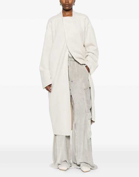 Paltoane Rick Owens Camel hair Island Coat MILKPEARL Femei (BM 18968176) 2