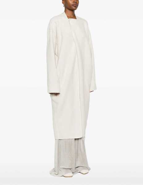 Paltoane Rick Owens Camel hair Island Coat MILKPEARL Femei (BM 18968176) 3