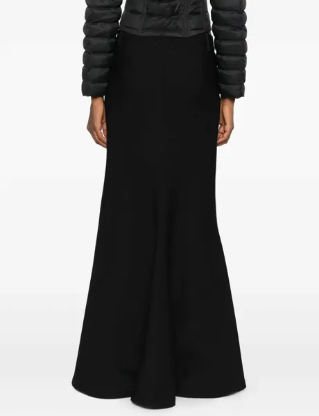 Fuste Balenciaga Godet Maxi Skirt in virgin wool BLACK Femei (BM 18968188) 4