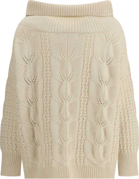 Pulovere Ermanno Scervino Oversized perforated Sweater 10104 Femei (BM 18968191) 2