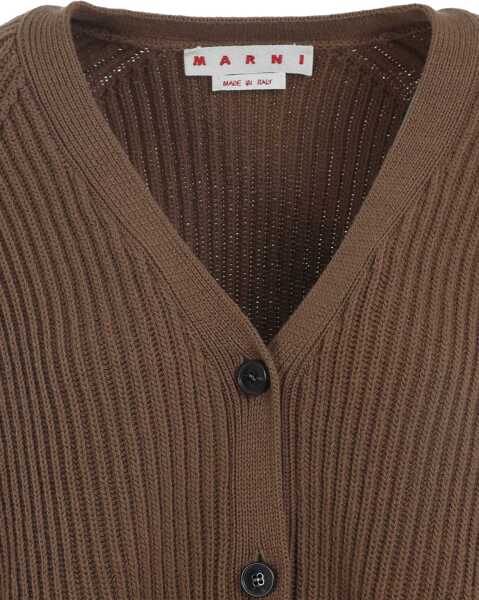 Cardigane Marni Bi color cardigan in Viscose MAROON Femei (BM 18968227) 3