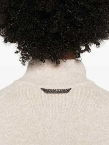 Cardigane Brunello Cucinelli Cashmere Cardigan RUSTIC BEIGEPANAMA Femei (BM 18968233) 5