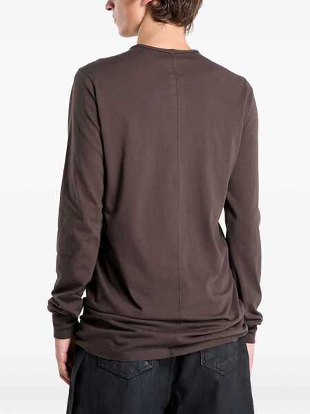 Tricouri Rick Owens Long-Sleeved T-Shirt BROWN Barbati (BM 18968584) 2