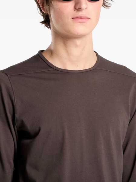 Tricouri Rick Owens Long-Sleeved T-Shirt BROWN Barbati (BM 18968584) 4