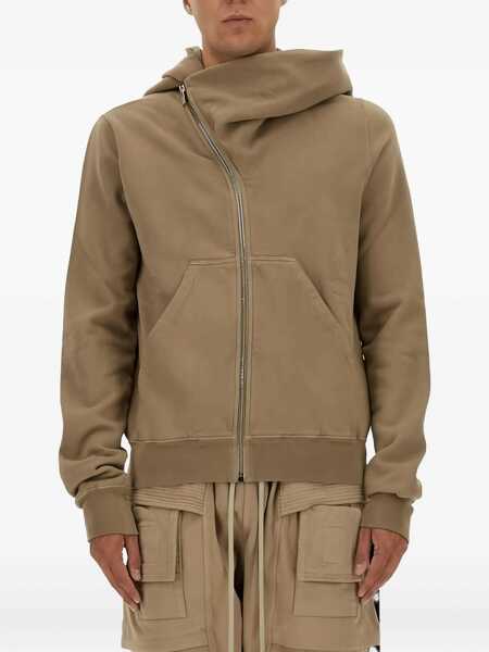 Bluze de trening Rick Owens Asymmetrical Zipper Sweatshirt BEIGE Barbati (BM 18968596) 1