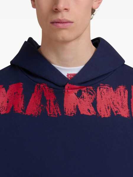 Bluze de trening Marni Sweatshirt With Maxi Logo Print BLUE Barbati (BM 18968614) 5