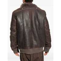 Bomber jacket pentru Barbati - Bomber jacket Rick Owens Leather Bomber Jacket GREY Barbati (BM 18968629) - B-mall.ro