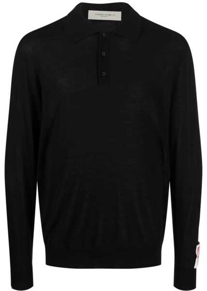 Pulovere casual Golden Goose Wool Polo. BLACK Barbati (BM 18968647) 1