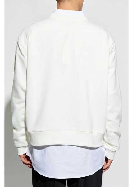 Bluze de trening Marni Sweatshirt With Logo Patch IVORY Barbati (BM 18968650) 3