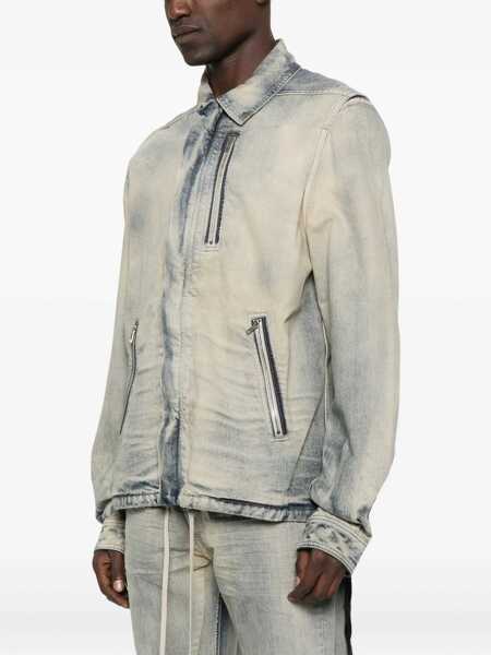 Sacouri office Rick Owens Jacket With Concealed Zipper DENIM Barbati (BM 18968728) 3