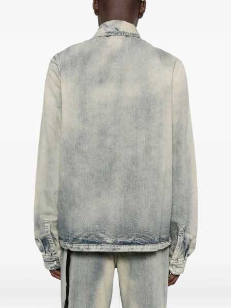 Sacouri office Rick Owens Jacket With Concealed Zipper DENIM Barbati (BM 18968728) 4