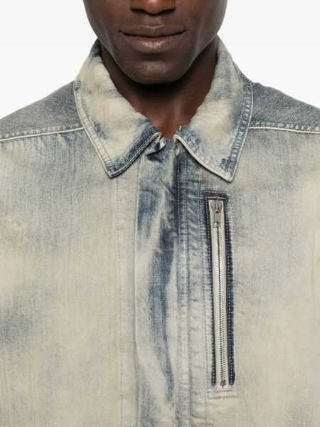 Sacouri office Rick Owens Jacket With Concealed Zipper DENIM Barbati (BM 18968728) 5