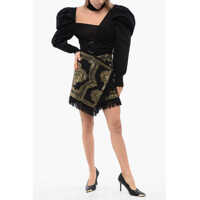 Fuste scurte Dama pagina 2 - Fuste scurte Balmain Fringed Wrapped Mini Skirt With Studs Black Femei (BM 18968785) - B-mall.ro