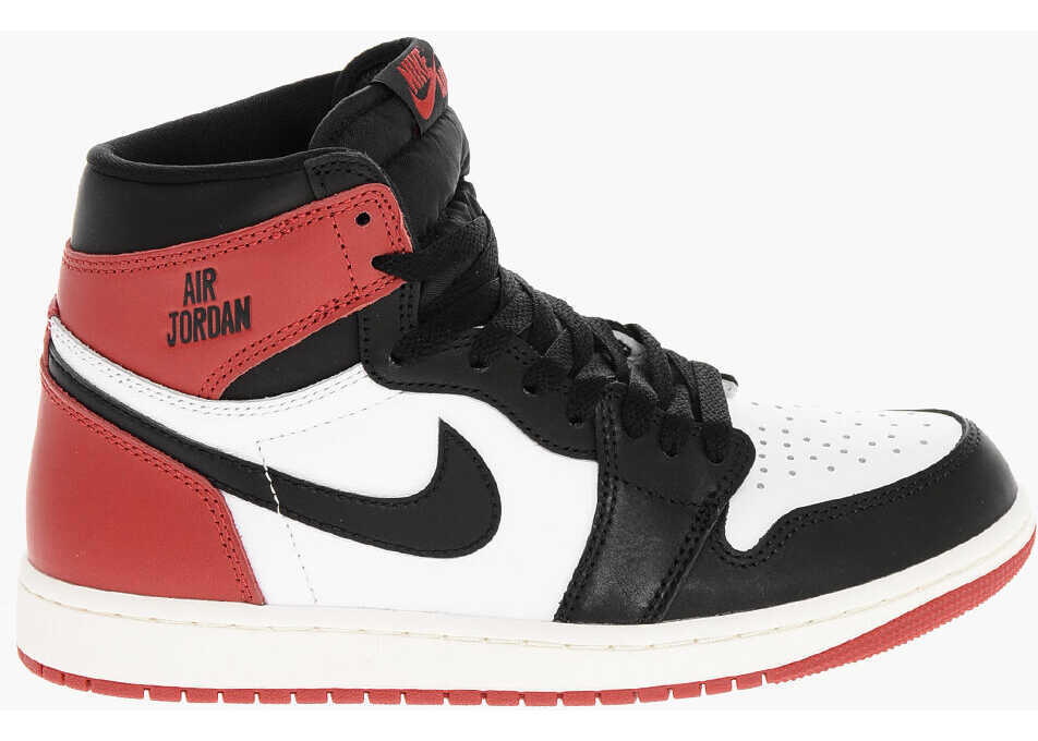 Sneakers Nike Air Jordan Color Block Leather High Top Sneakers Black & White Barbati (BM 18968833) 3