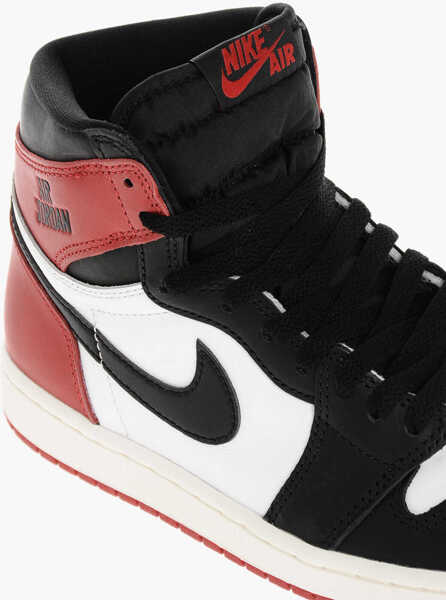 Sneakers Nike Air Jordan Color Block Leather High Top Sneakers Black & White Barbati (BM 18968833) 4