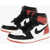 Nike Air Jordan Color Block Leather High Top Sneakers Black & White