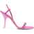 3JUIN Satin Eloise Sandals With Rhinestones 10Cm Pink