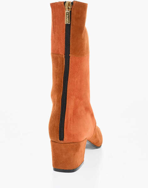 Botine CAREL PARIS Suede Estime Go Booties With Patchwork Design 5Cm Orange Femei (BM 18968854) 2