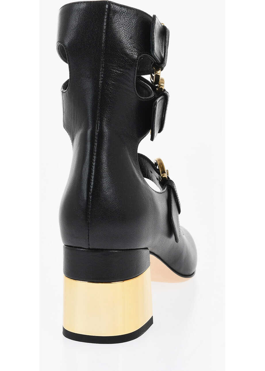 Pantofi stiletto Chloe Leather Mary Jane Pumps 6Cm Black Femei (BM 18968866) 2