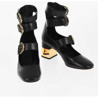 Pantofi stiletto Leather Mary Jane Pumps 6Cm Femei