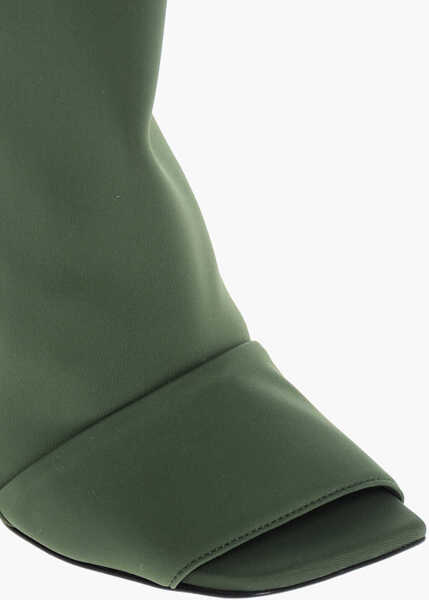 Botine BRUNO FRISONI Lycra Sock Booties With Open Toe Design 10Cm Green Femei (BM 18968869) 4