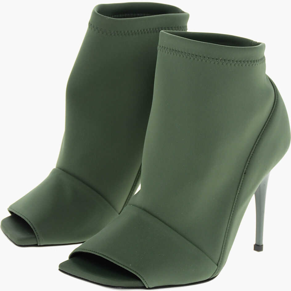 Botine BRUNO FRISONI Lycra Sock Booties With Open Toe Design 10Cm Green Femei (BM 18968869) 1