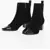 CAREL PARIS Suede Estime Booties With Patent Leather Toe 5Cm Black