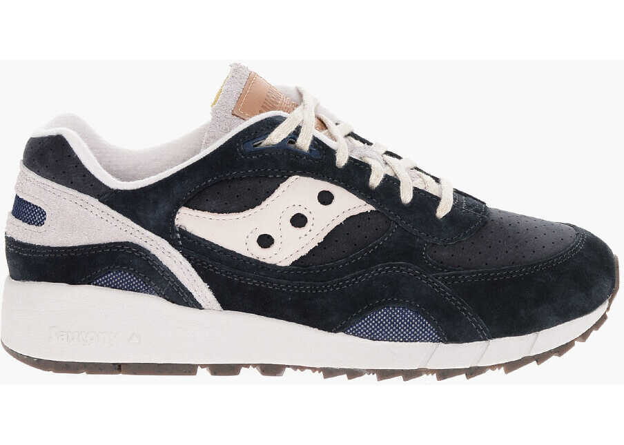 Sneakers Saucony Suede And Fabric Shadow 5000 Low-Top Sneakers Blue Barbati (BM 18968926) 3