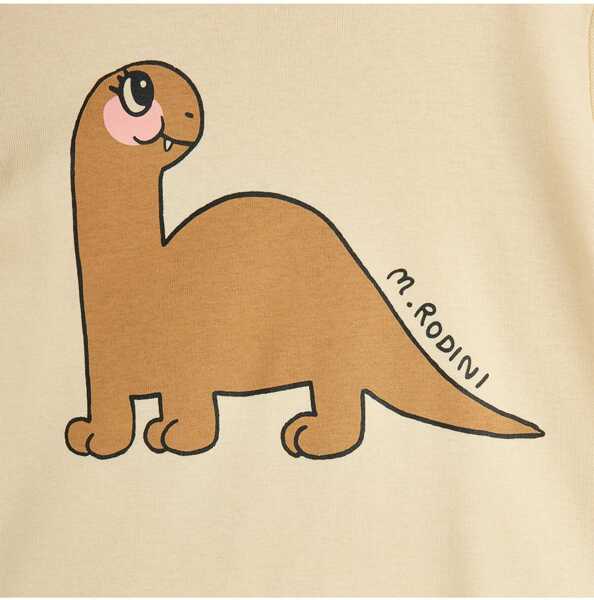 Tricouri MINI RODINI Brontosaurus T-Shirt BEIGE Baieti (BM 18969028) 3