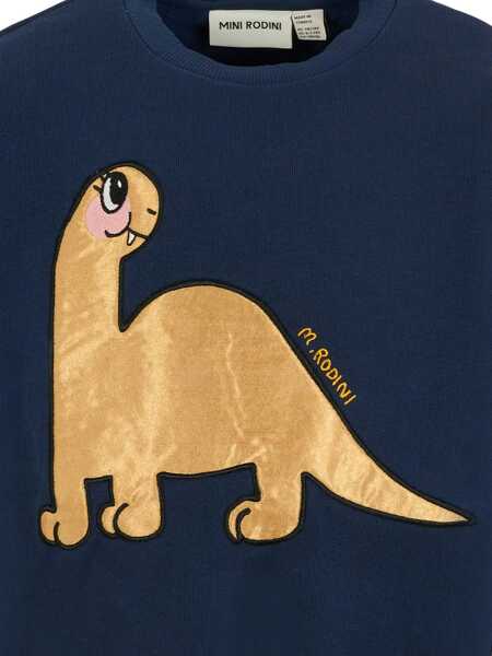 Hanorace MINI RODINI Brontosaurus Sweatshirt BLUE Baieti (BM 18969103) 3