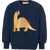 MINI RODINI "Brontosaurus" Sweatshirt BLUE