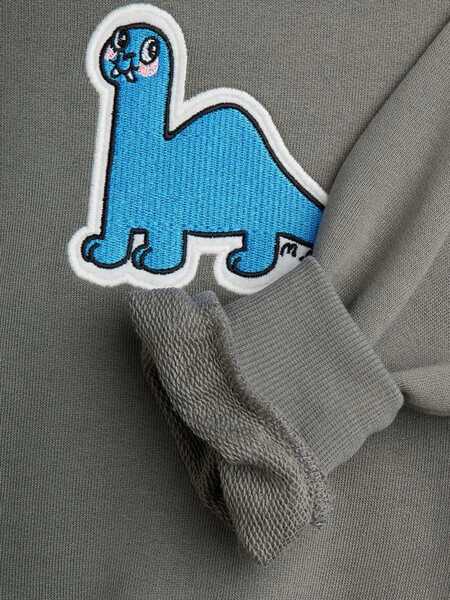 Hanorace MINI RODINI Brontosaurus Sweatshirt GREY Baieti (BM 18969130) 3