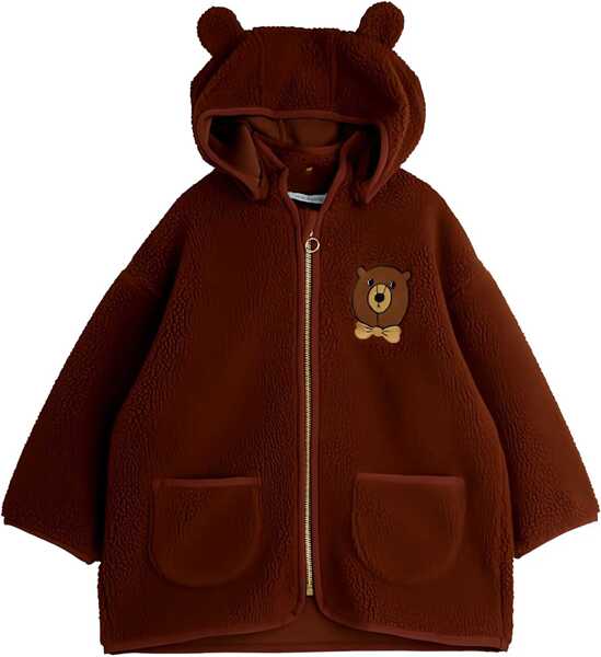 Jachete MINI RODINI Sweat Jacket BROWN Fete (BM 18969136) 4