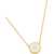 Marc Jacobs "Button Pendant" Necklace GOLD
