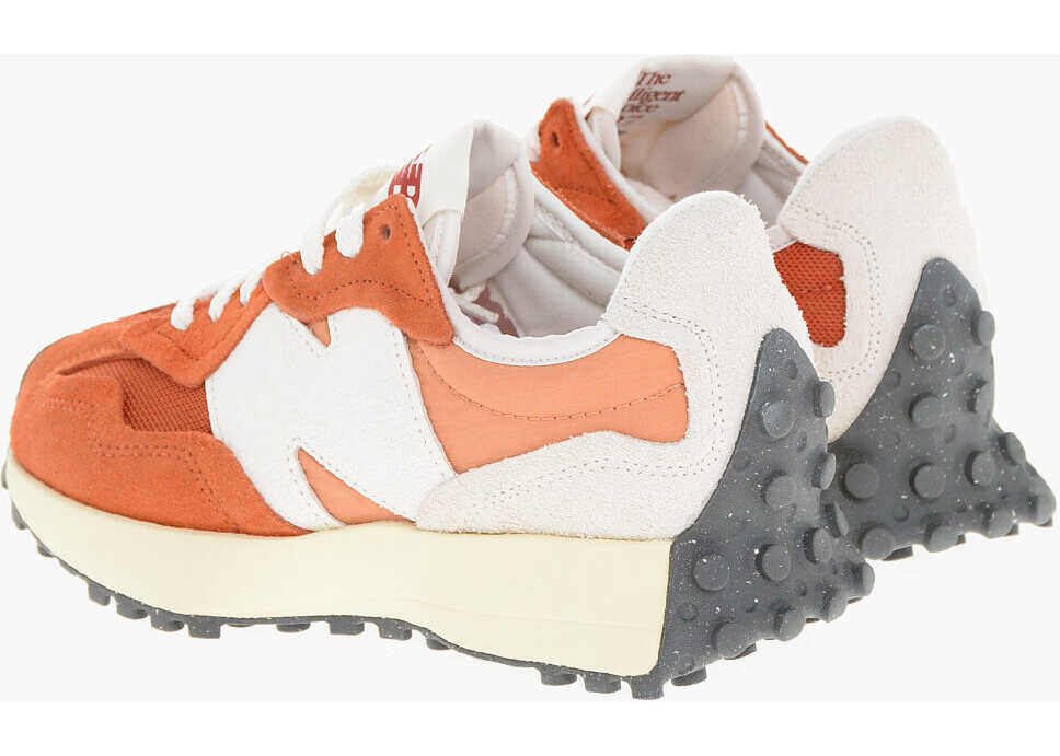 Sneakers New Balance Lace-Up Moyen Suede And Fabric Sneakers Orange Femei (BM 18969211) 2