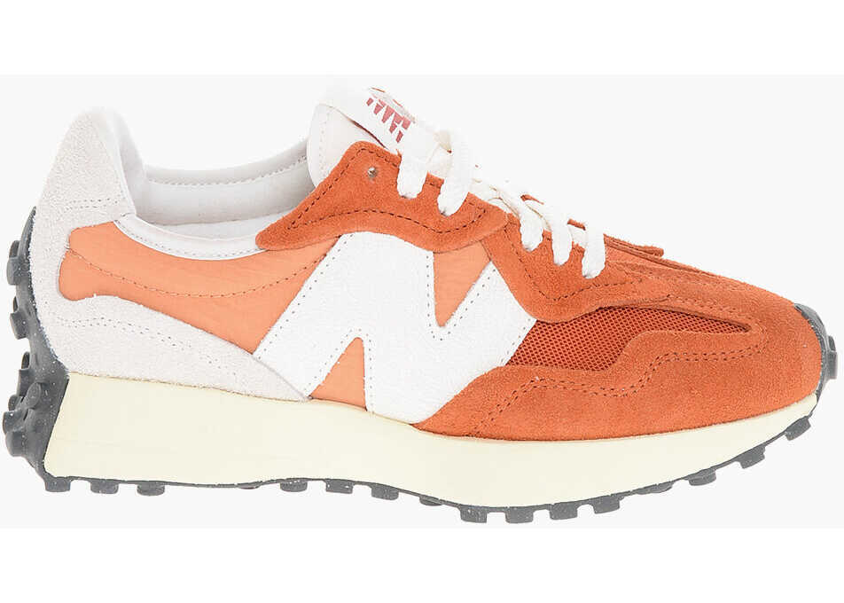 Sneakers New Balance Lace-Up Moyen Suede And Fabric Sneakers Orange Femei (BM 18969211) 3
