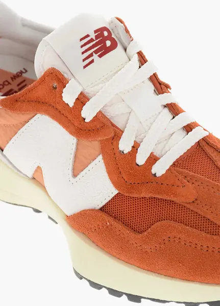 Sneakers New Balance Lace-Up Moyen Suede And Fabric Sneakers Orange Femei (BM 18969211) 4