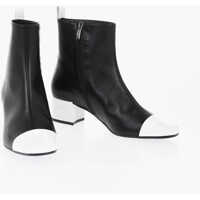 Botine Two-Tone Estime Bis Booties With Patent Details 6Cm Femei