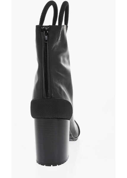 Cizme casual RANDOM IDENTITIES Leather Handle Booties With Vibram Sole 8Cm Black Barbati (BM 18969220) 2